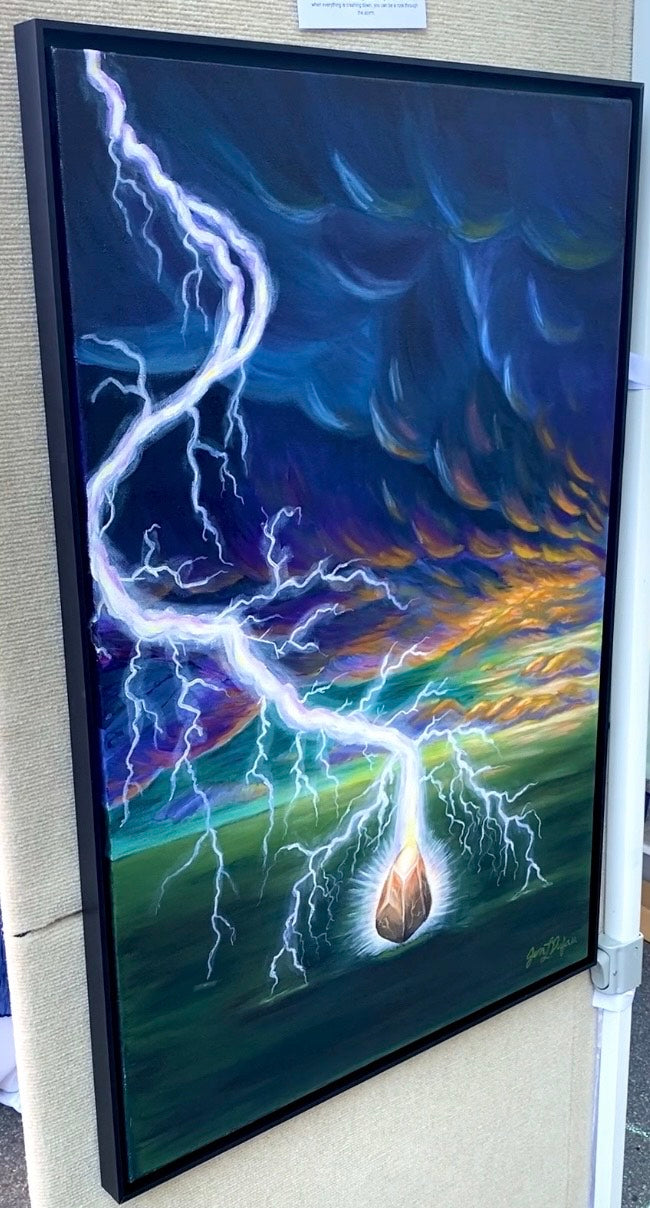 Be My Rock Through the Storm - Original Painting